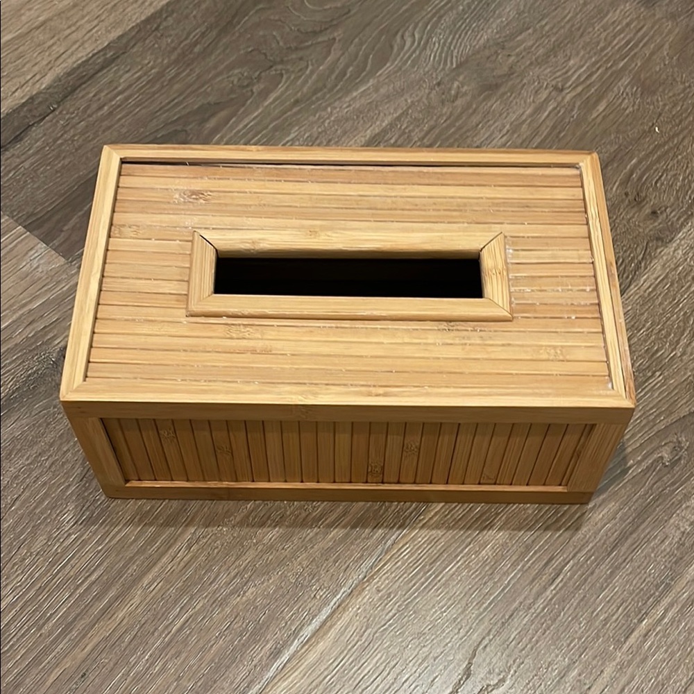 Bamboo Tissue Box Cover